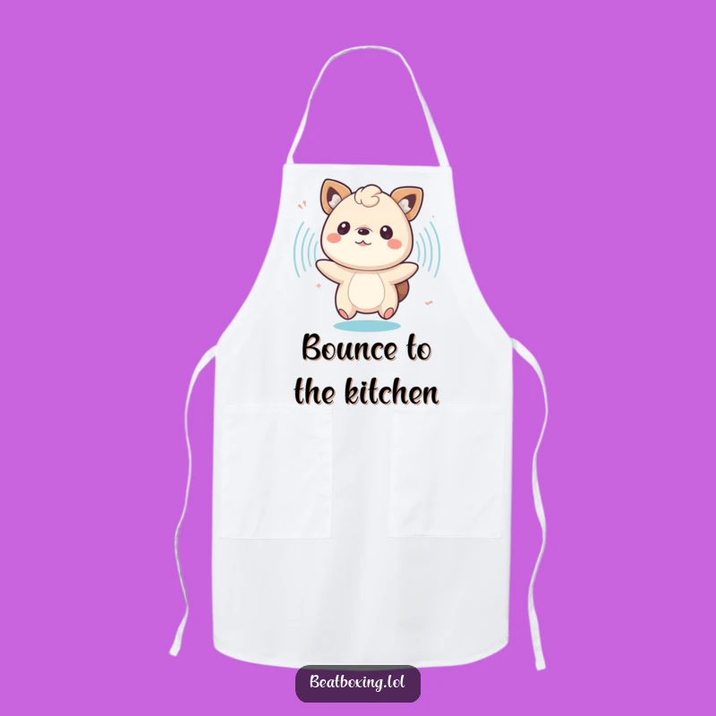 Funny Animal Chef Apron - Cooking with a Bouncing Beat