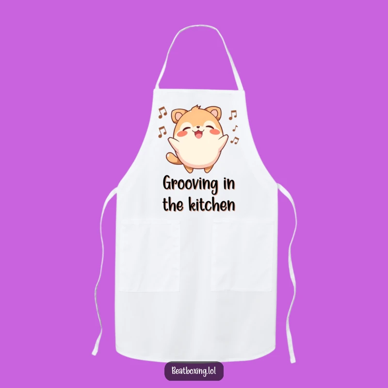 Funny Beatbox Animal Apron: Cook Up a Storm with a Smiling Chef