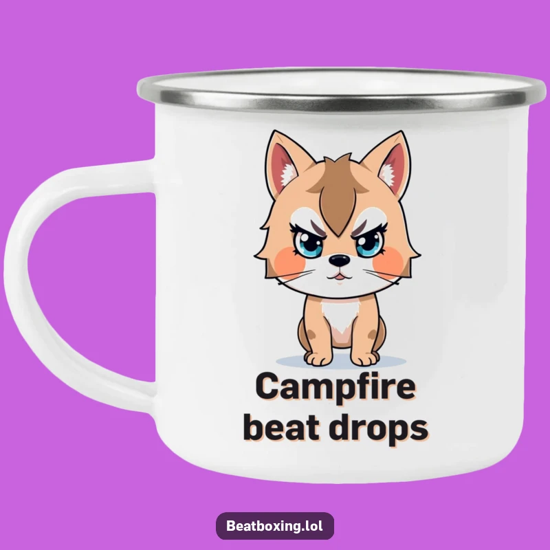 Funny Beat-Focused Animal Camping Mug: Your Soundtrack for the Outdoors!