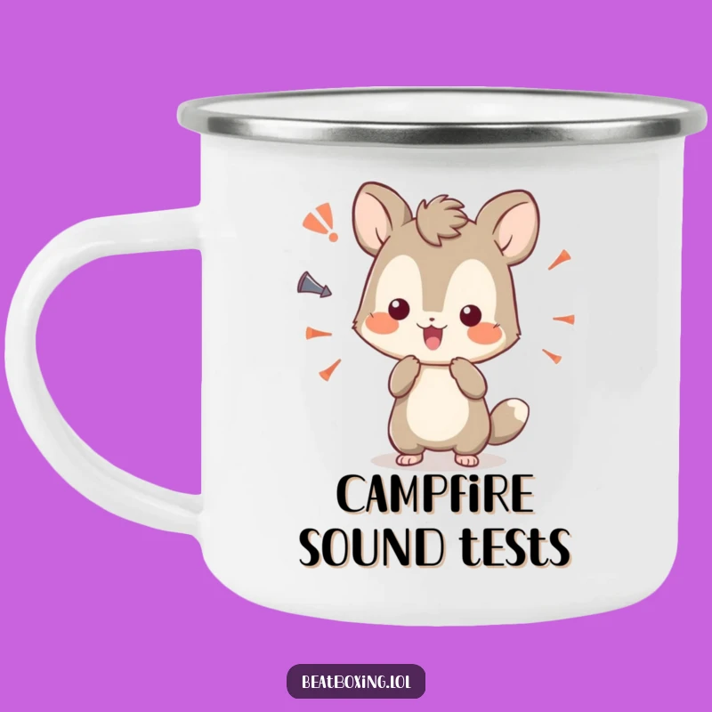 Durable Funny Sound Explorer Animal Camping Mug: Curious Character Outdoors