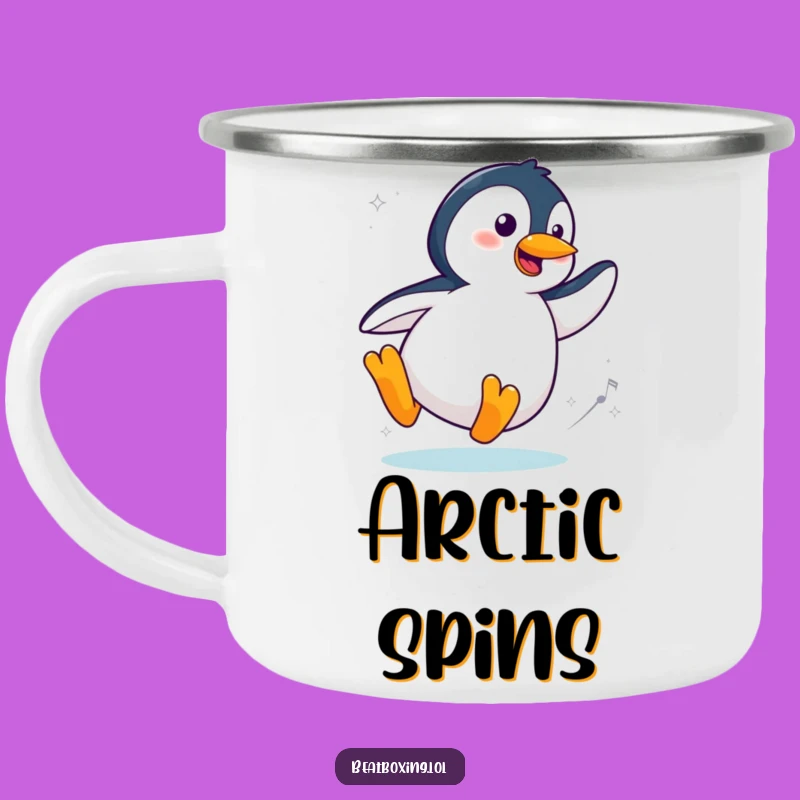 Durable Funny Cool Penguin Camping Mug: Adventure with Style! A Chic Funny Gift.