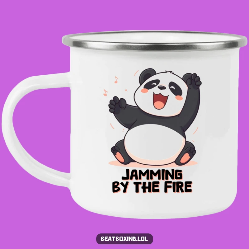 Funny Panda Belly Slap Camping Mug: Hilarious Percussive Outdoor Gift