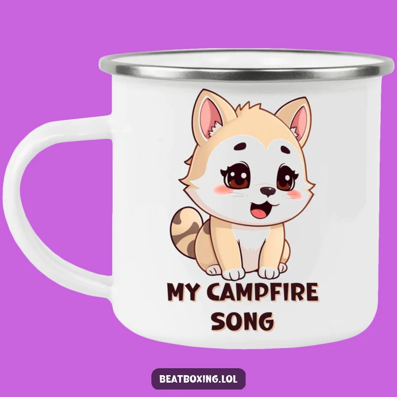 Funny Animal Camping Mug: Focused Outdoor Fun, Vocalizing Companion, Perfect Adventure Gift!