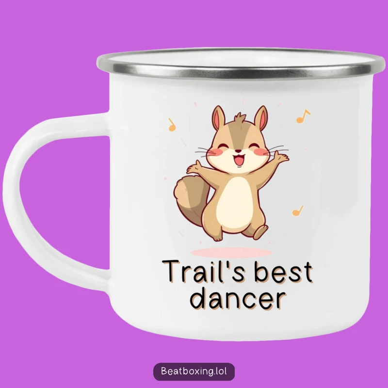 Funny Squirrel Dancer Camping Mug: Adventure with a Beat!