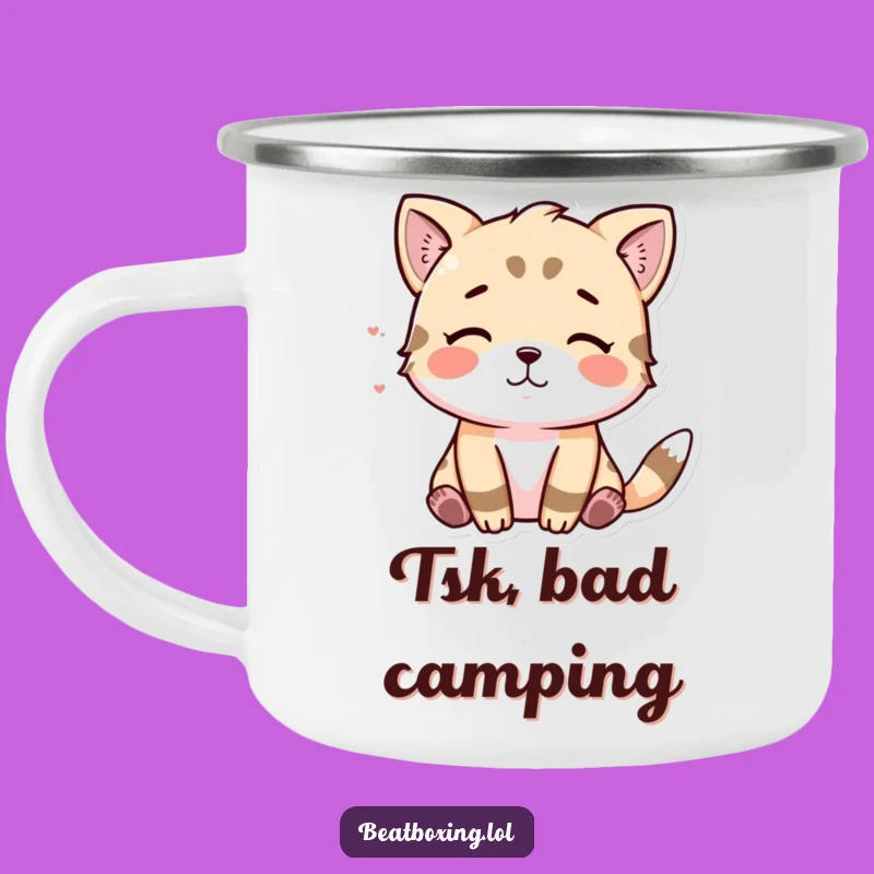 Funny Animal Tsk Camping Mug - Judge Your Coffee Visually