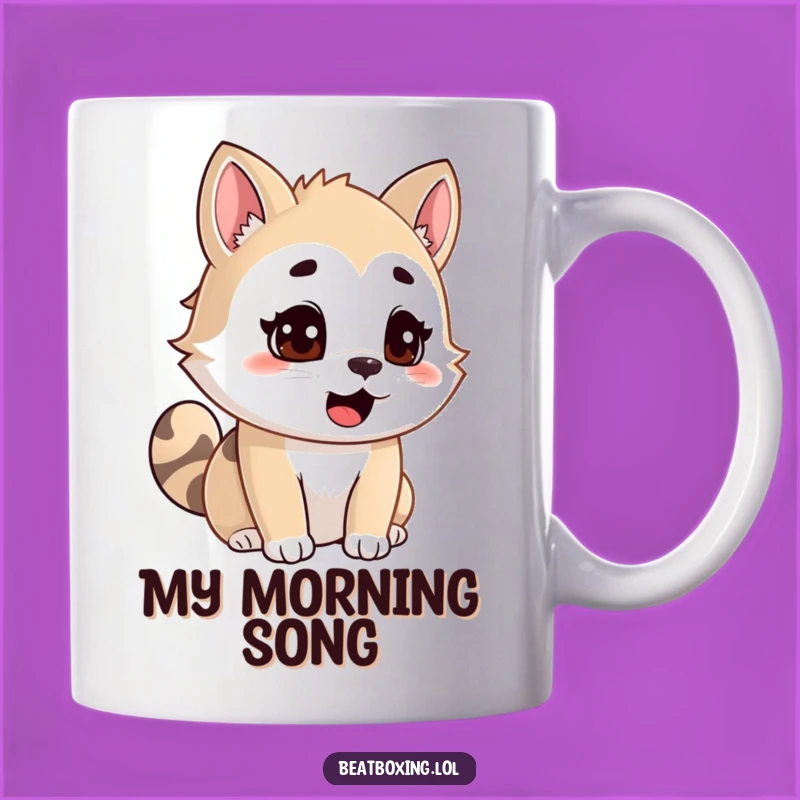 Funny Animal Mug: Focused Singer, Concentrated Vocalizing, Hilarious Gift for Performers!