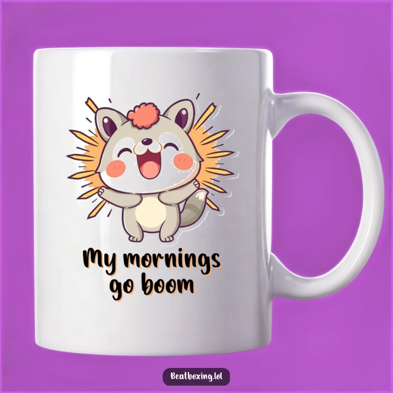 Funny Boom Animal Mug: A Hilarious Gift for Sound Effect Lovers!