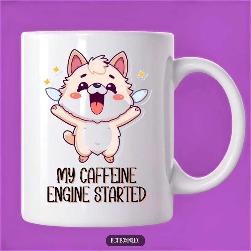 Funny Fuzzy Animal Energy Mug: Perfect Gift for Hyper Friends!