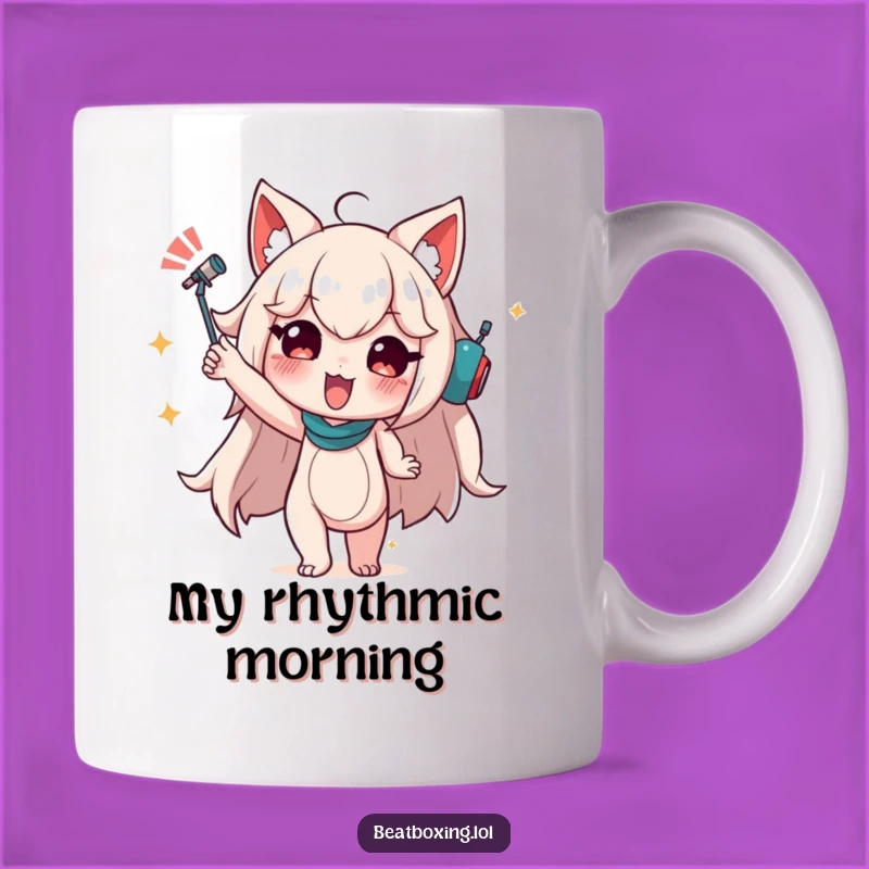 Funny Rhythm Mug - Dynamic Pose, Perfect Gift for Beat Lovers