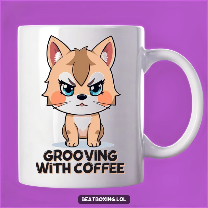 Funny Beat-Focused Animal Mug: Perfect Gift for Music Lovers!