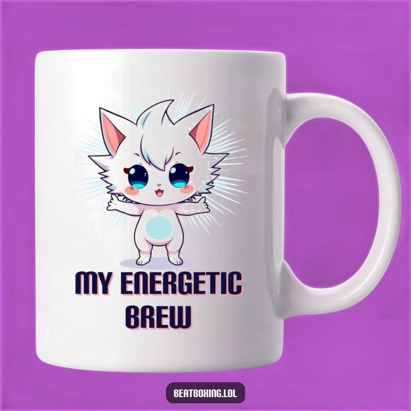 Funny Sonic Vibration Mug - Energetic Stance, Perfect Gift for Loud Personalities