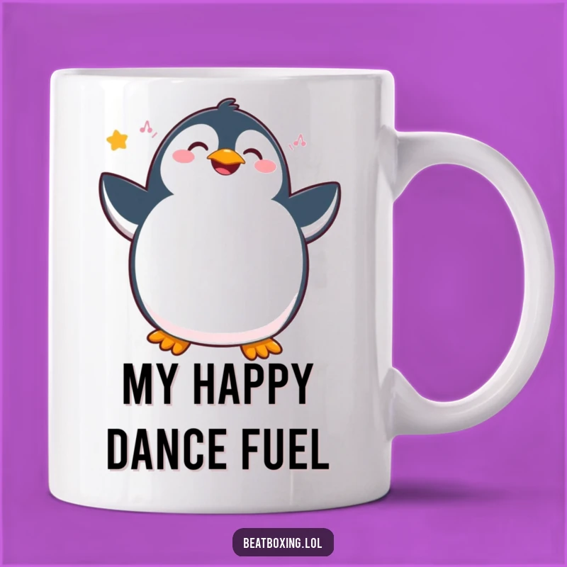Funny Penguin Dancer Mug: Joyous Rhythmic Hip Moves, Perfect Humorous Gift