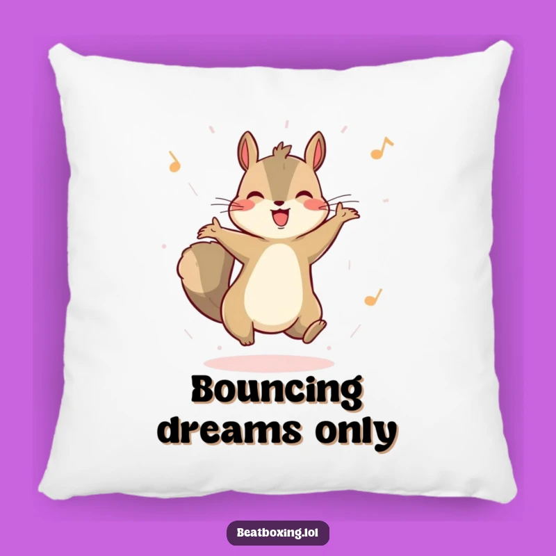 Funny Squirrel Dancer Pillow: Snuggle Up to the Funky Beat!