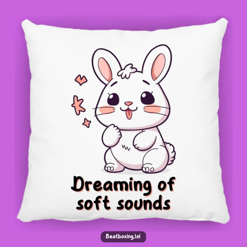 Funny Kawaii Bunny K-Sound Pillow - Cute Vocalizer Accent Cushion Gift