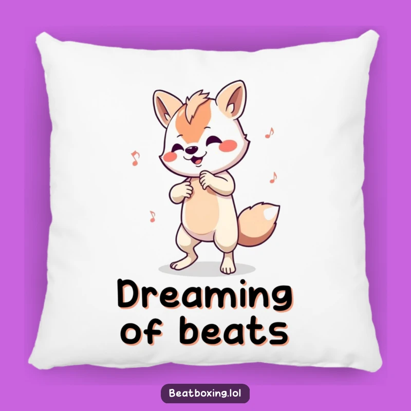Funny Animal Drummer Pillow - Cozy Beat Tapping Cushion