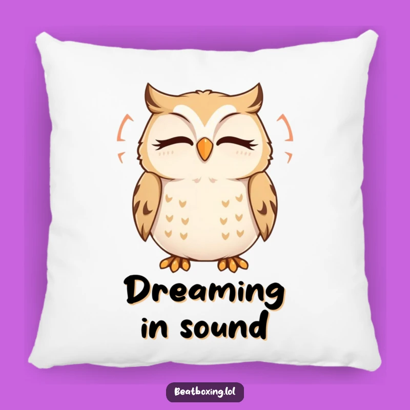 Funny Owl Hum Pillow: Cuddle Up with Serenity! This Delightful Pillow is a Wonderful Funny Gift!