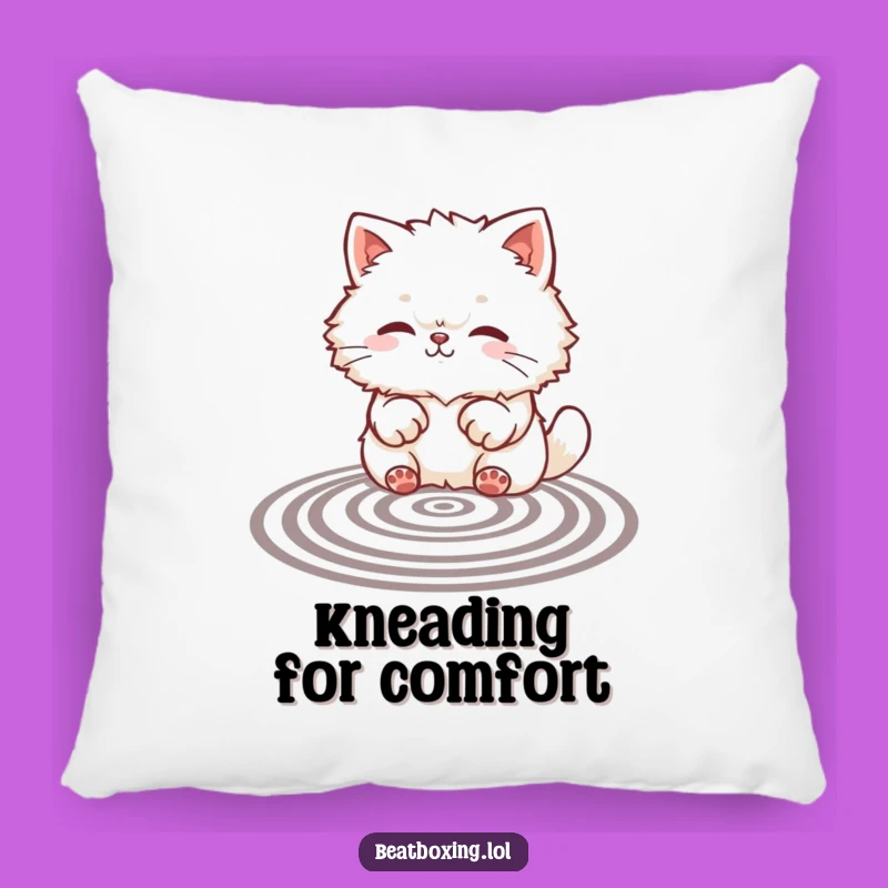 Funny Cat Paws Pattern Pillow Cute Comfort Gift Idea