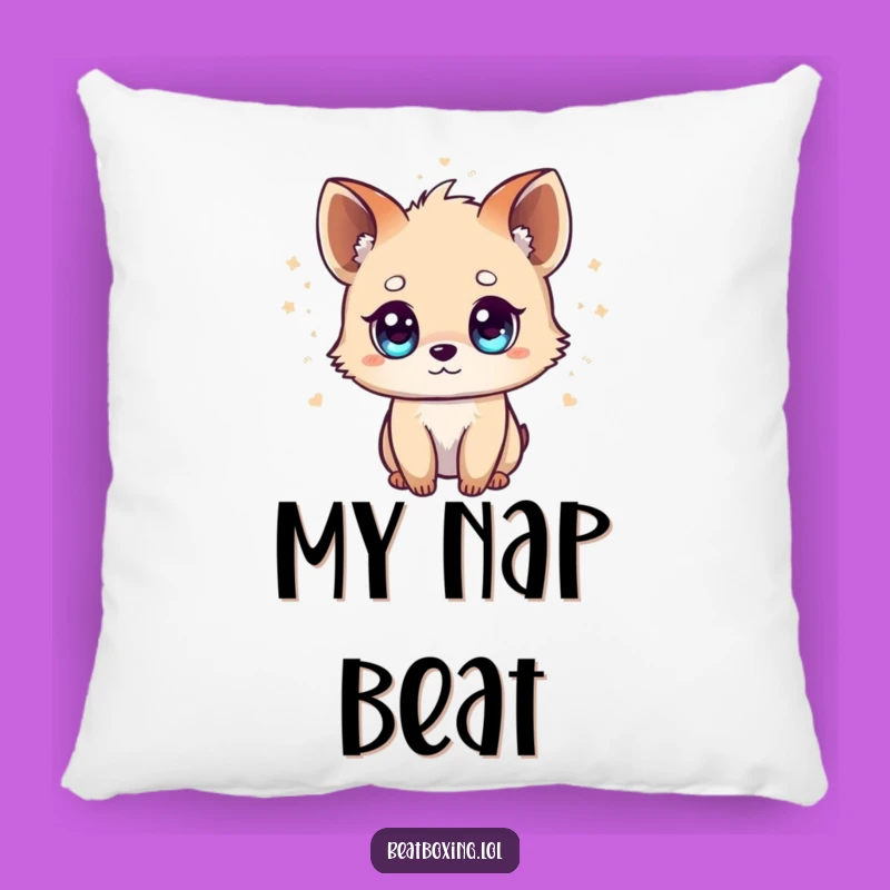 Funny Tiny Animal Pillow: Cozy Beats, Bright-Eyed Comfort, Adorable Music Decor Gift!