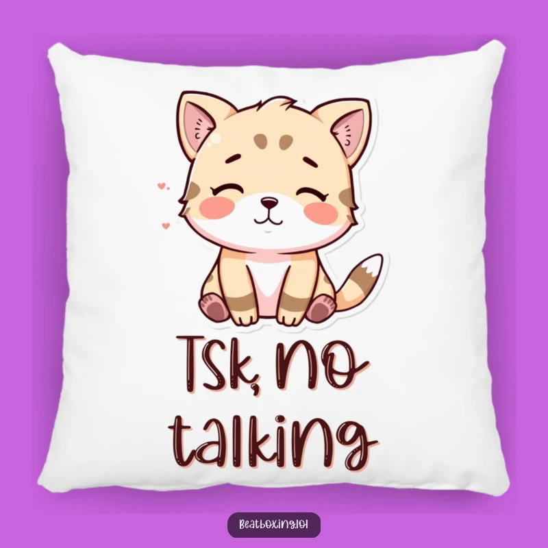 Funny Animal Tsk Pillow - Comfy Cushion for Subtle Judgment