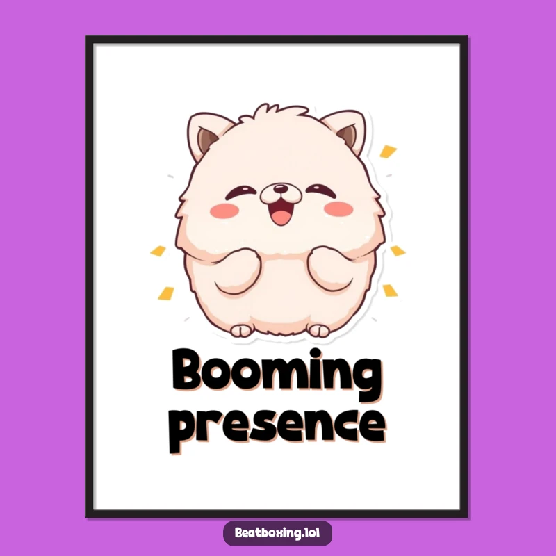 Funny Boom Sound Animal Digital Art: Instant Giggle-Inducing Decor!