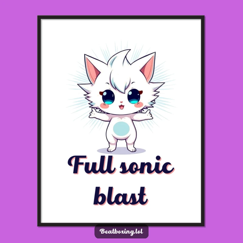 Funny Sonic Vibration Digital Art - Radiating Energy, Instant Download Gift