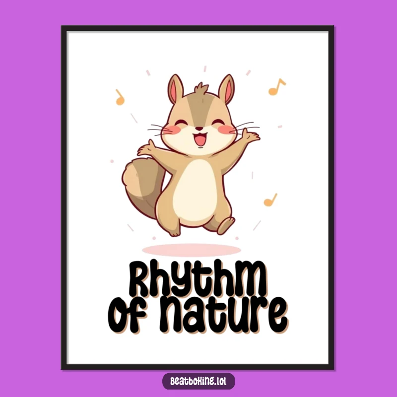 Funny Squirrel Dancer Digital Art: Decorate with Happy Moves!