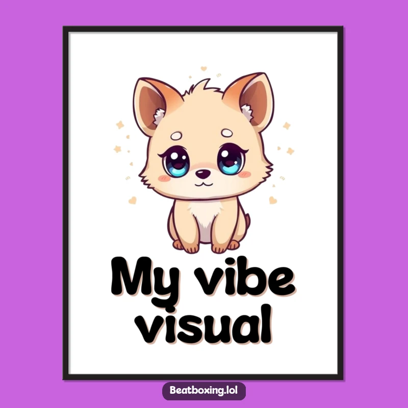 Funny Tiny Animal Digital Art: Musical Vibes, Bright-Eyed Charm, Instant Decor Gift!