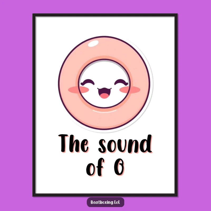 Funny O-Mouth Digital Art - Expressive Sound, Instant Download Gift
