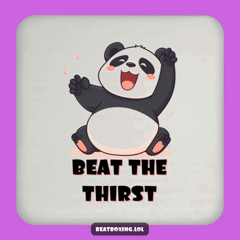 Funny Panda Belly Slap Coaster: Hilarious Percussive Drink Protector Gift