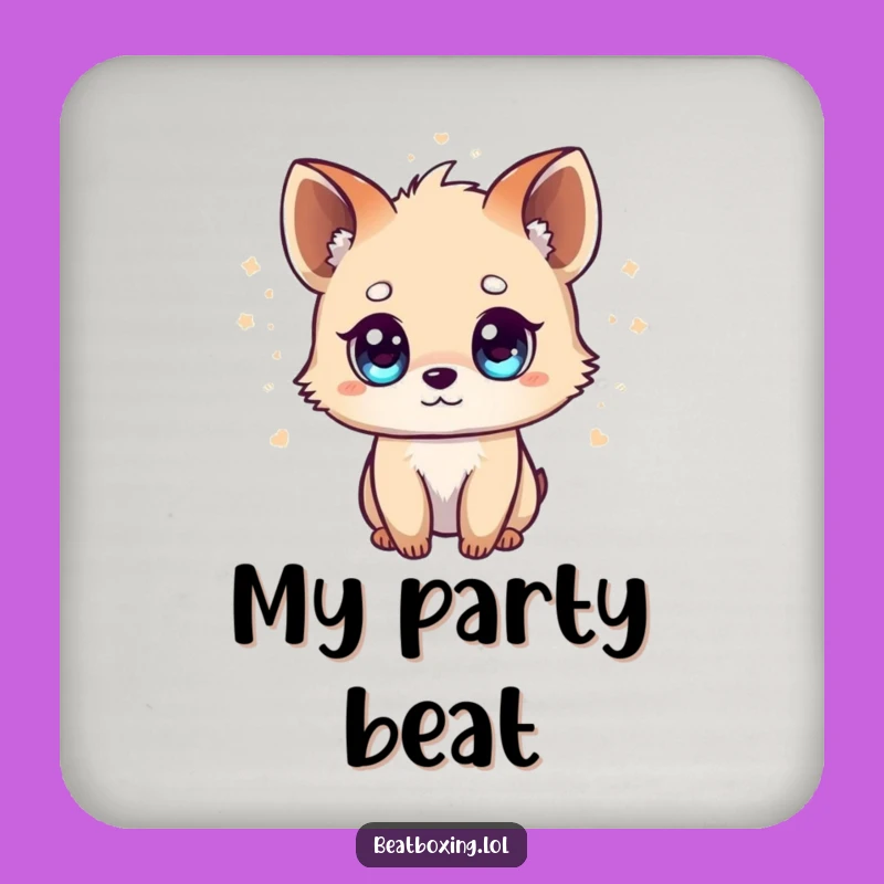 Funny Tiny Animal Coaster Set: Musical Style, Bright-Eyed Protection, Hilarious Gift!