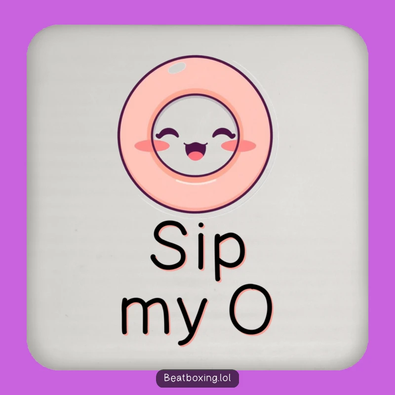 Funny O-Mouth Coasters - Sound Decor, Perfect Housewarming Gift