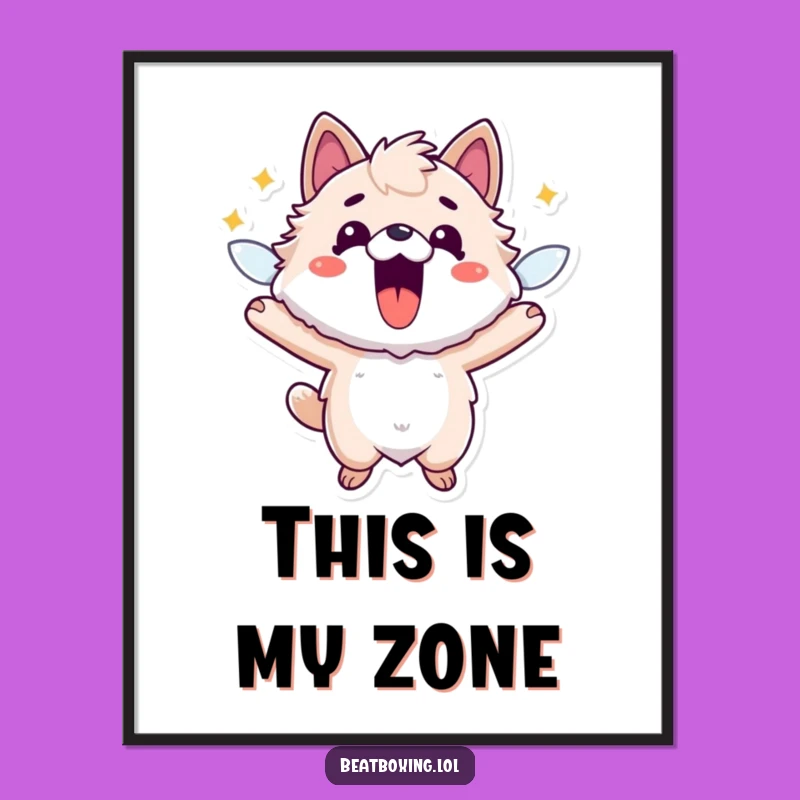 Funny Fuzzy Animal Poster: Bring High-Energy Vibes to Your Walls!