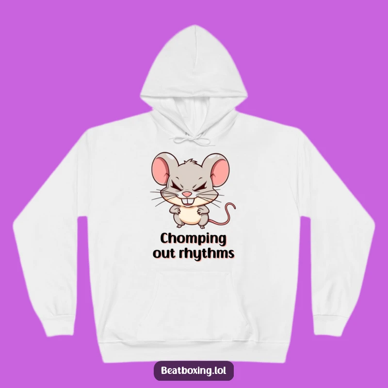 Funny Mischievous Mouse Clicking Hoodie: Cozy Comfort with Sharp Beats