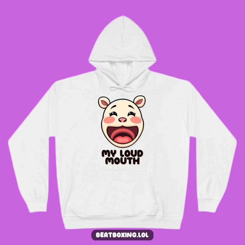 Cozy Funny Mouth Hoodie: Exaggerated Sounds, Warm Comfort, Ultimate Fun Gift!