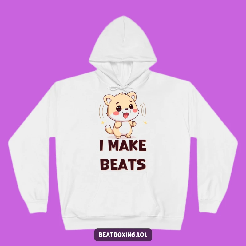 Funny Animal Rhythm Hoodie - Cozy Percussive Sound Wave Sweatshirt