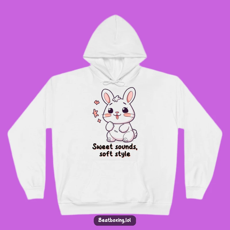 Funny Kawaii Bunny K-Sound Hoodie - Cozy Vocalizer Sweatshirt Gift