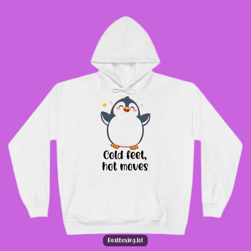 Funny Penguin Hoodie: Joyful Vibrating Rhythms, Cozy and Hilarious Gift Apparel