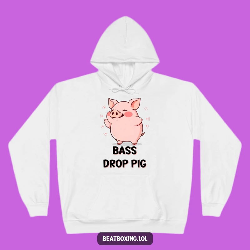 Funny Plump Pig Grunting Hoodie: Cozy Comfort with Deep Rhythms