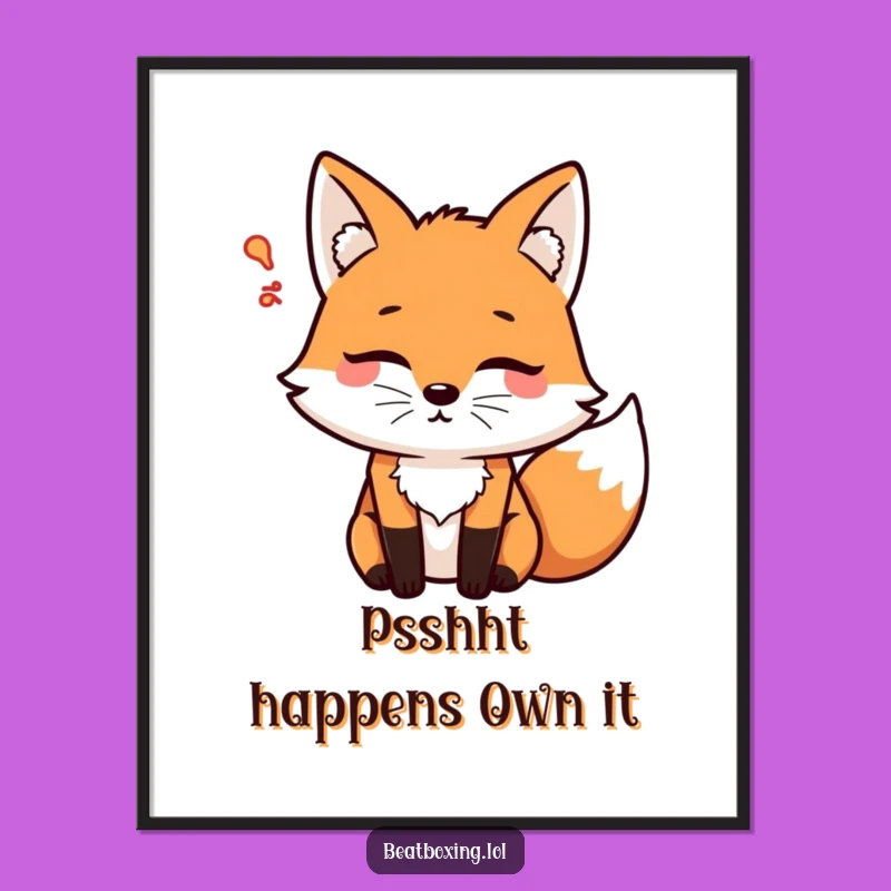 Funny Free Printable Fox Wall Art: Psshht! Hilarious Downloadable Art for Your Home