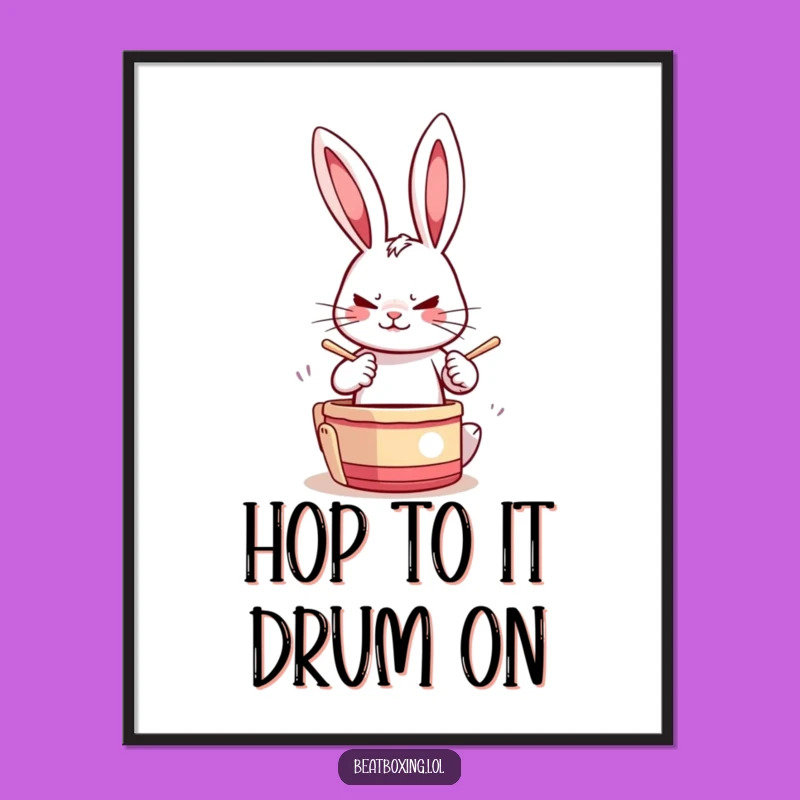 Funny Free Printable Rabbit Wall Art: Tap Tap! Hilarious Downloadable Art for Energetic Decor