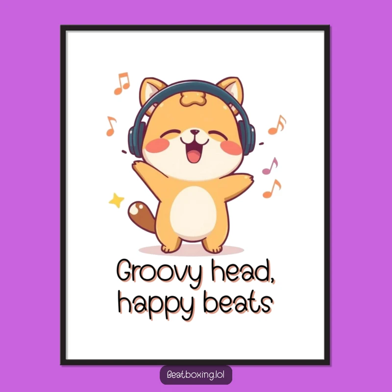 Funny Free Printable Wall Art: Bobbing Head Animal Rhythm - Quirky Downloadable Decor