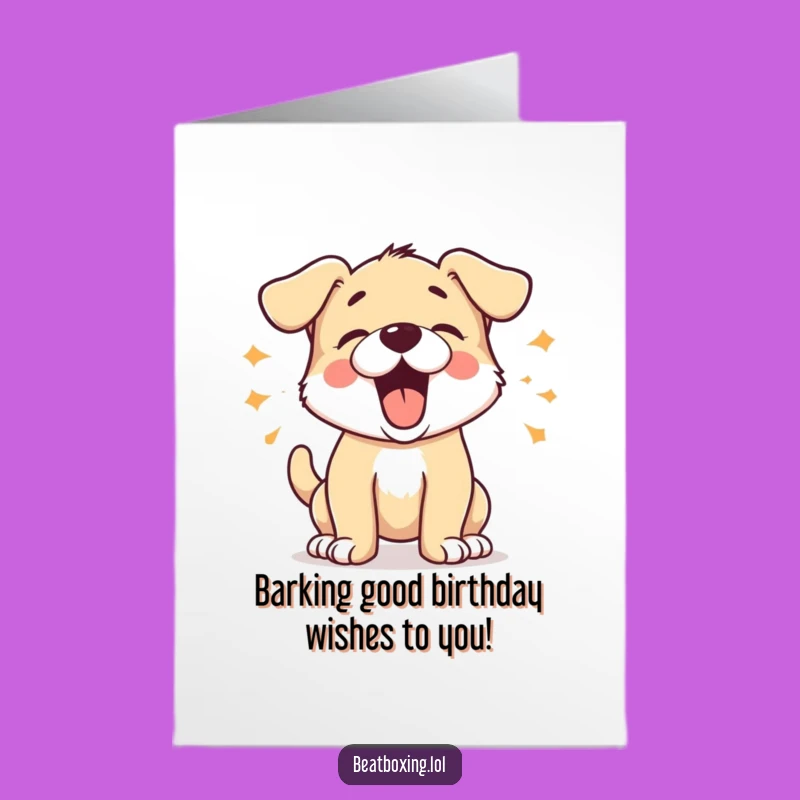 Funny Free Printable Puppy Birthday Card: Woof! Downloadable DIY Gift of Joy
