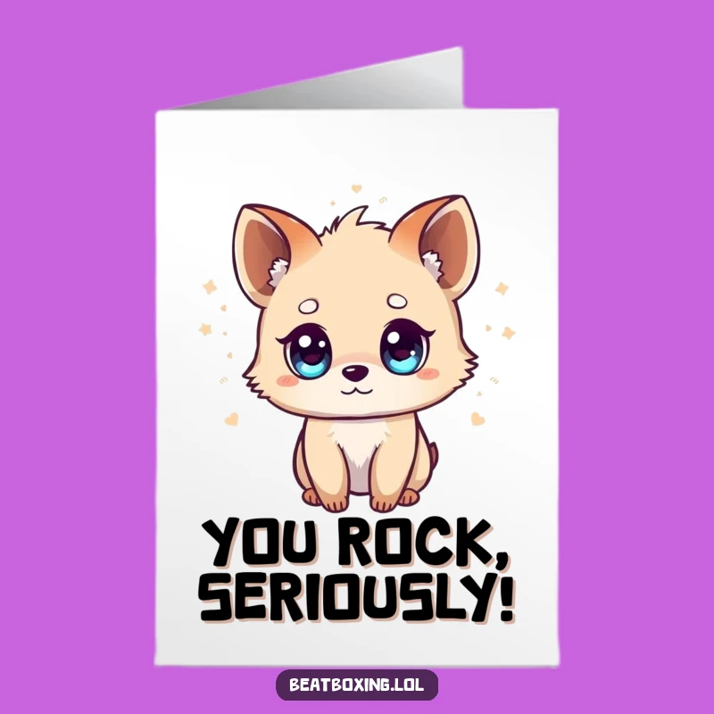 Free Printable Congrats Card: Tiny Animal Beats, Rhythmic Success, Downloadable Joy