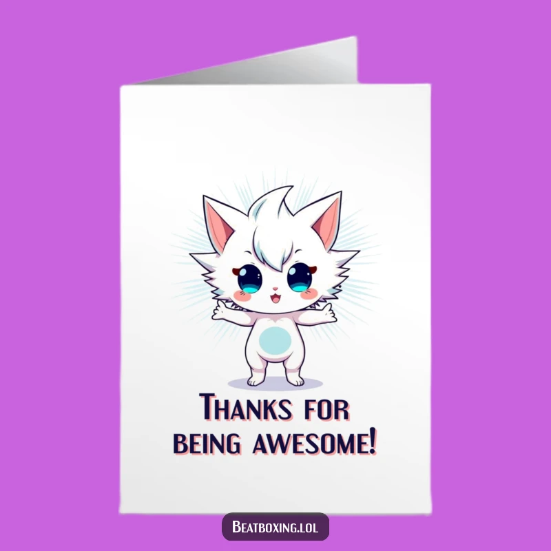 Free Printable Funny Thank You Card: Sonic Vibes, Gratitude Burst Downloadable