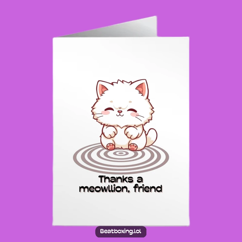 Free Printable Thank You Card: Cat Paw Patterns Fun, Whimsical Downloadable Humorous Gift