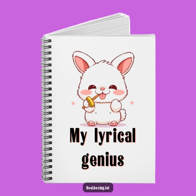 Funny Bunny Beatboxer Notebook: Write Your Rhythms!