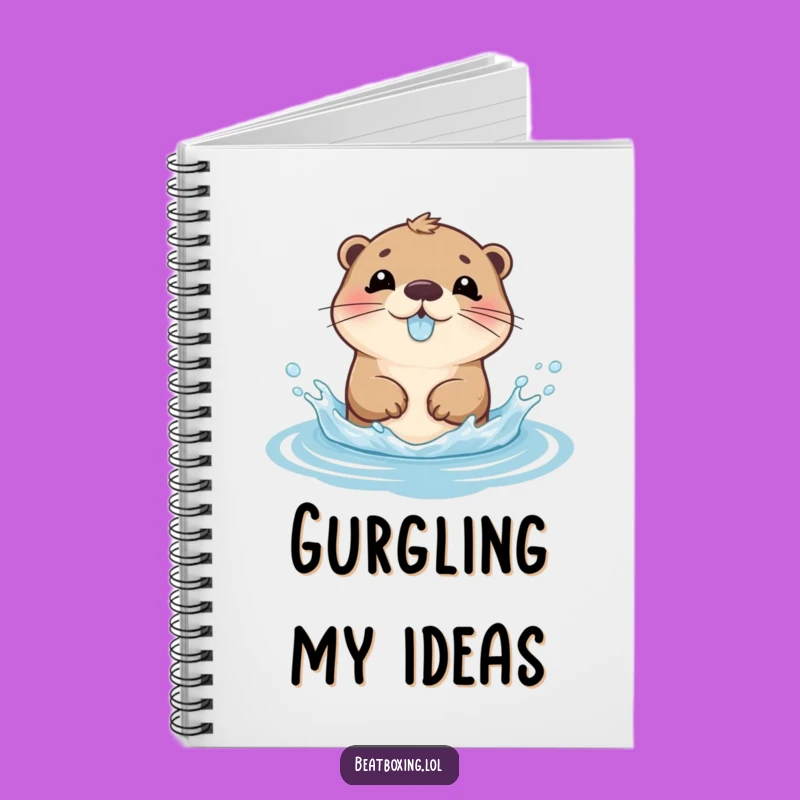 Funny Otter Splash Notebook: Jot Down Ideas with Aquatic Joy