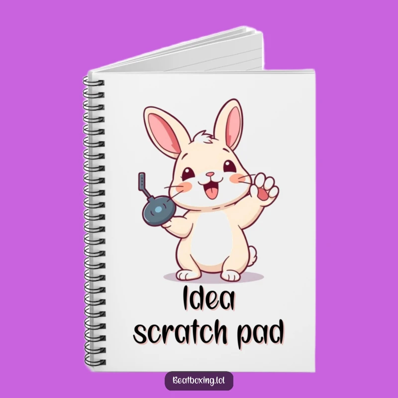 Funny Rabbit Record Scratch Notebook - DJ Notebook for Music Ideas