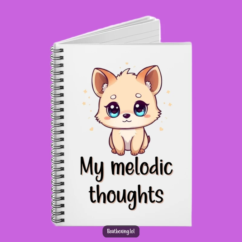 Funny Tiny Animal Notebook: Rhythmic Cover, Bright-Eyed Journal, Perfect Music Gift!