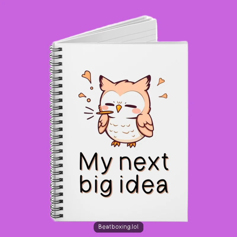 Funny Owl 'P' Sound Notebook: Cute Journal for Notes, Great Funny Gift for Students